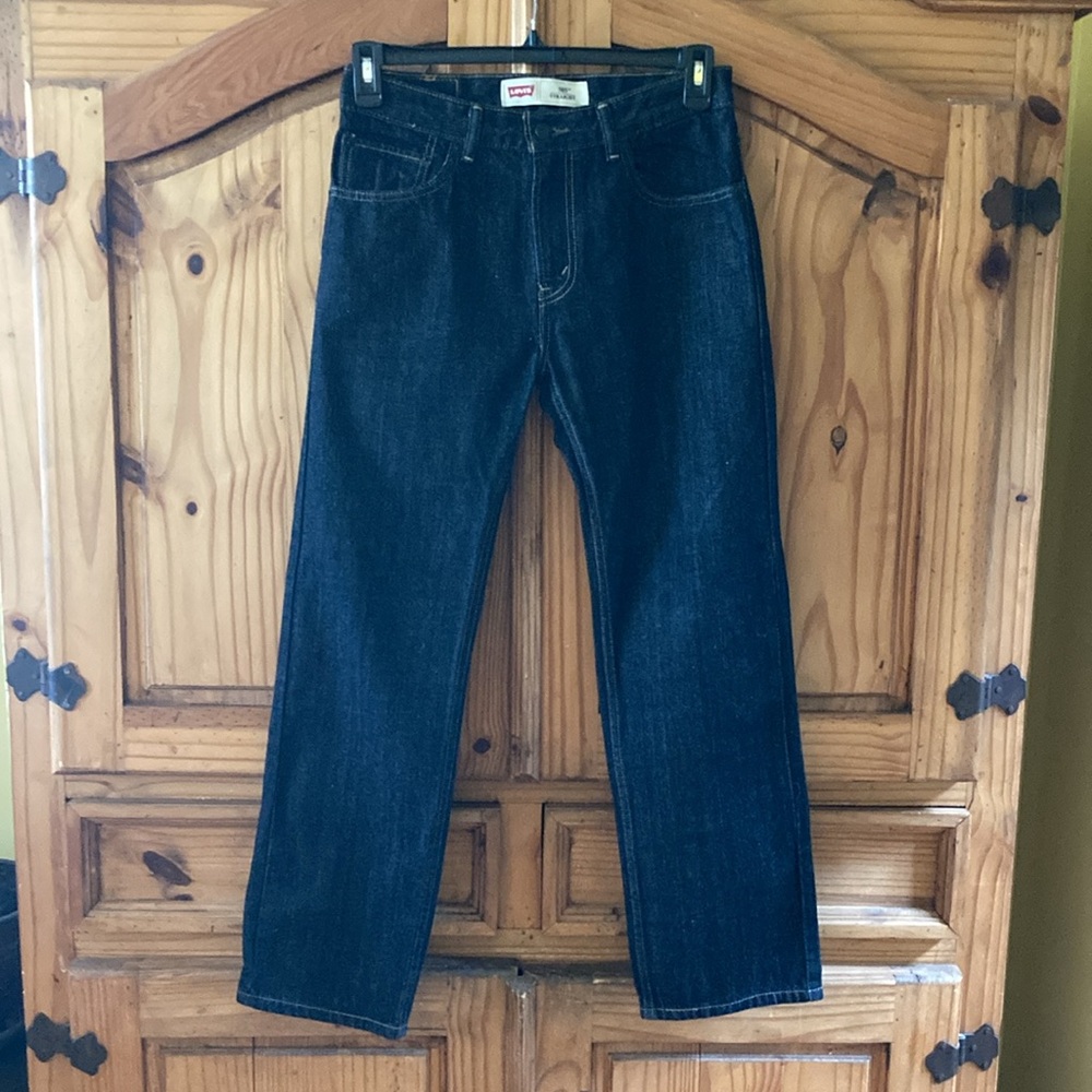 Boys Levi’s 505 Straight black jeans size 18 (29X29)